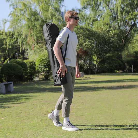 Oversized Folding Camping Chairs - 450 LBS Support Heavy Duty Camp Chair with Padded Cushion, Portable Outside Chairs with Carry Bag,Cooler, Cup Holder for Outdoor, Lawn, Sports - Black