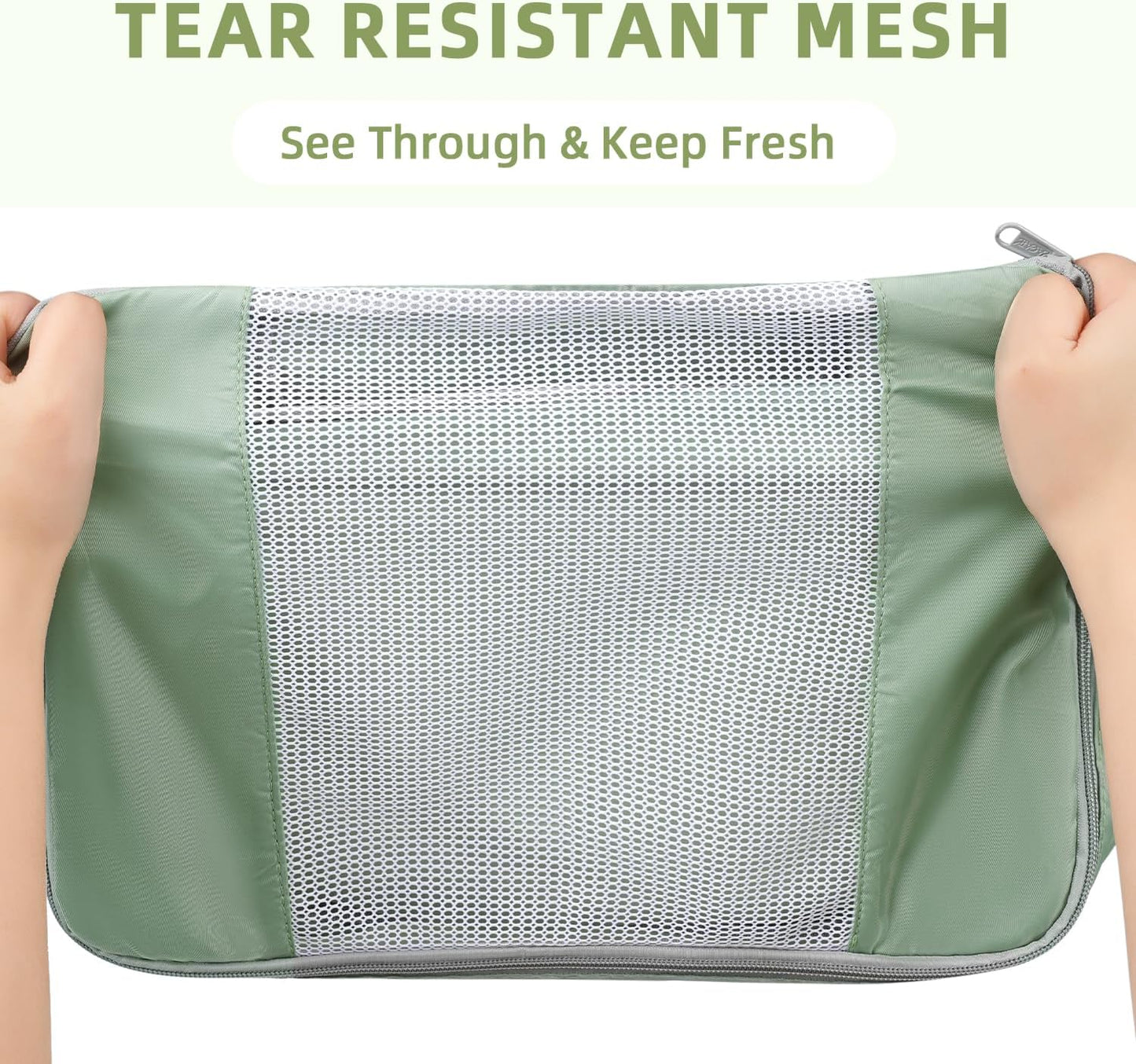 BAGAIL 6 Set/8 Set/10 Set Packing Cubes Various Sizes Packing Organizer for Travel Accessories Luggage Carry On Suitcase