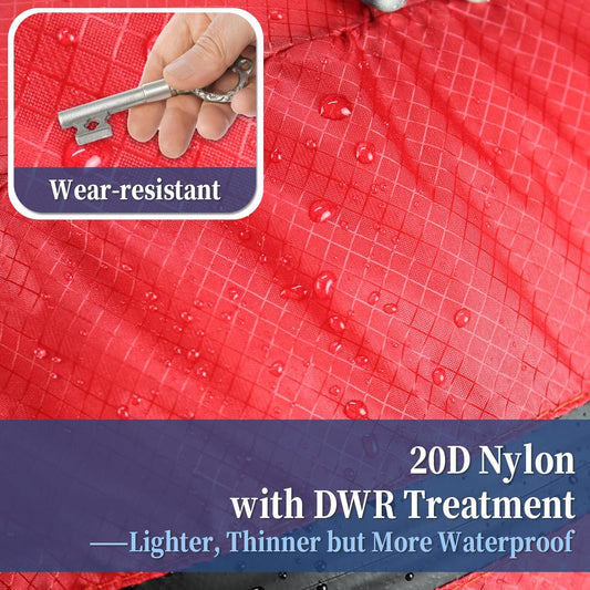 Hiking Daypack - Lightweight & Water-Resistant Portable Backpack for Travel, Camping, Outdoor Adventures(25L, red)