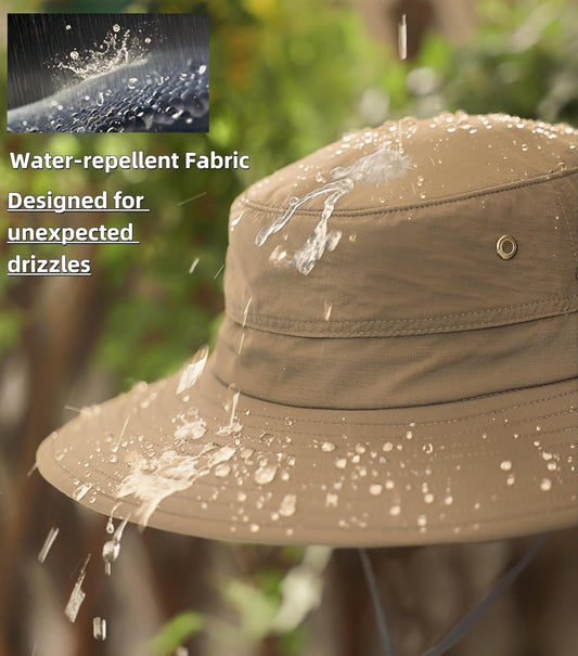 Home Prefer UPF50+ Mens Sun Hat Wide Brim Fishing Hat Sun Protection Beach Gardening Bucket Hat for Men Women