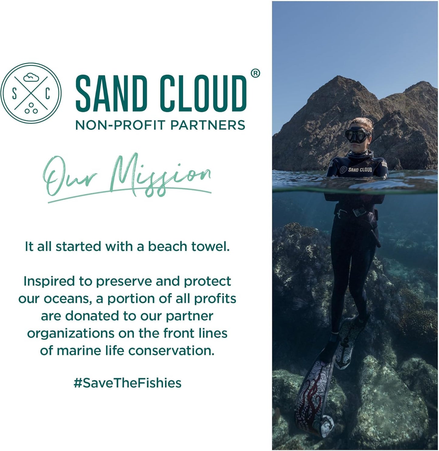Sand Cloud Extra Large Turkish Beach Towel - Sand Free - 100% Organic Turkish Cotton Yarn - Quick Dry Towel for Beach, Picnic, Blanket or Bath - As Seen on Shark Tank - Marine Life (Boho Hawksbills)