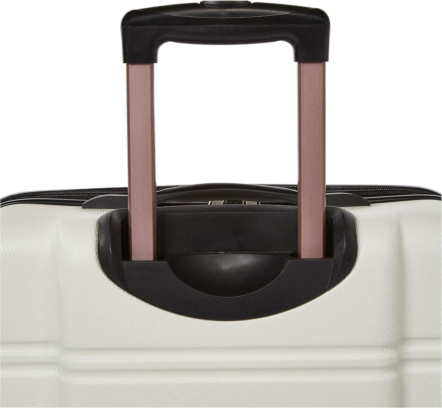 Rockland Melbourne Hardside Expandable Spinner Wheel Luggage, White, 2 Piece (20/28)