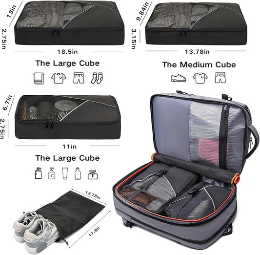 Laptop Backpack for Women, 50L Carry On Backpack Men, Expandable Flight - Image 2