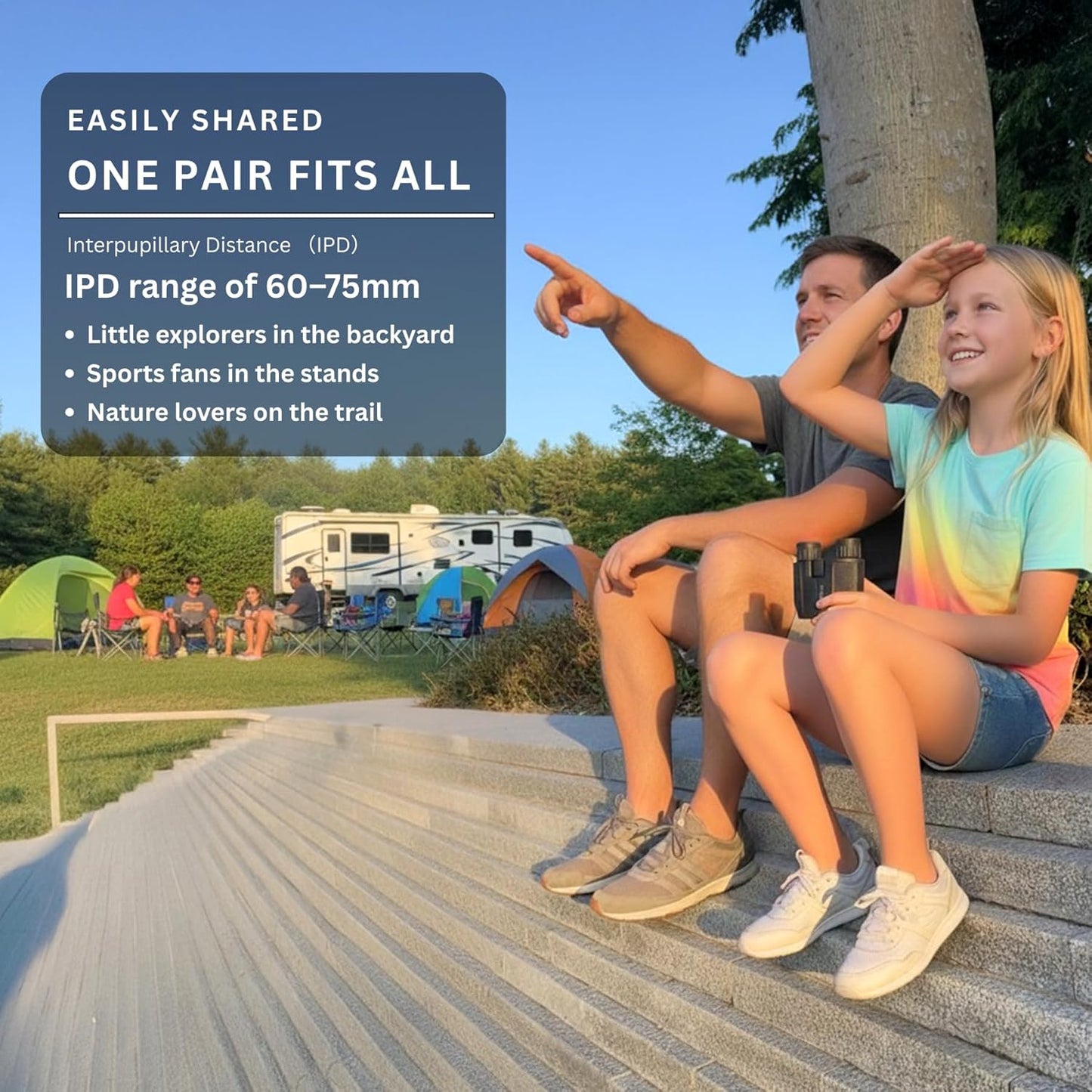 Hontry Binoculars for Adults and Kids, 10x25 Compact Binoculars for Bird Watching, Theater and Concerts, Hunting and Sport Games