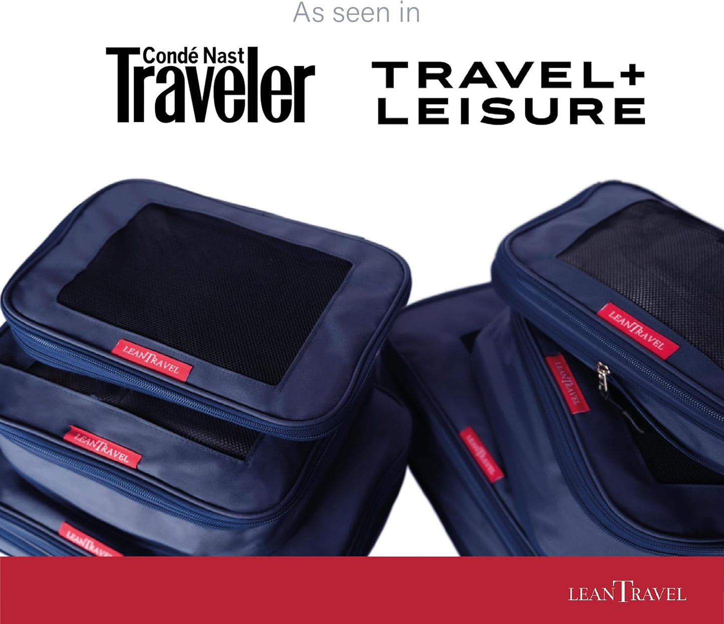 Compression Packing Cubes for Travel Organizers with Double Zipper, LeanTravel