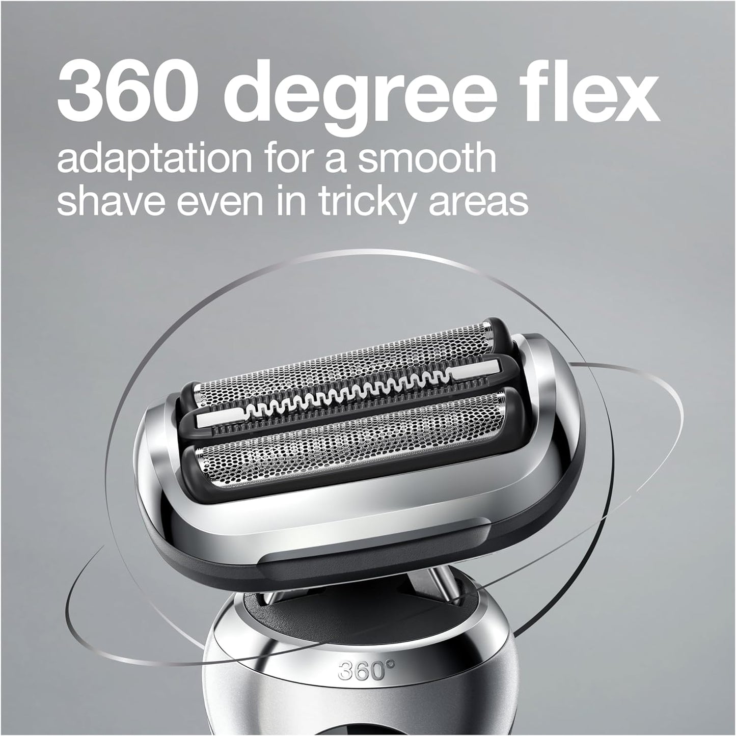 Braun Electric Razor for Men, Series 7 360 Flex Head Foil Shaver with Precision Beard Trimmer, Rechargeable, Wet & Dry and Travel Case, Black, 5 Piece Set