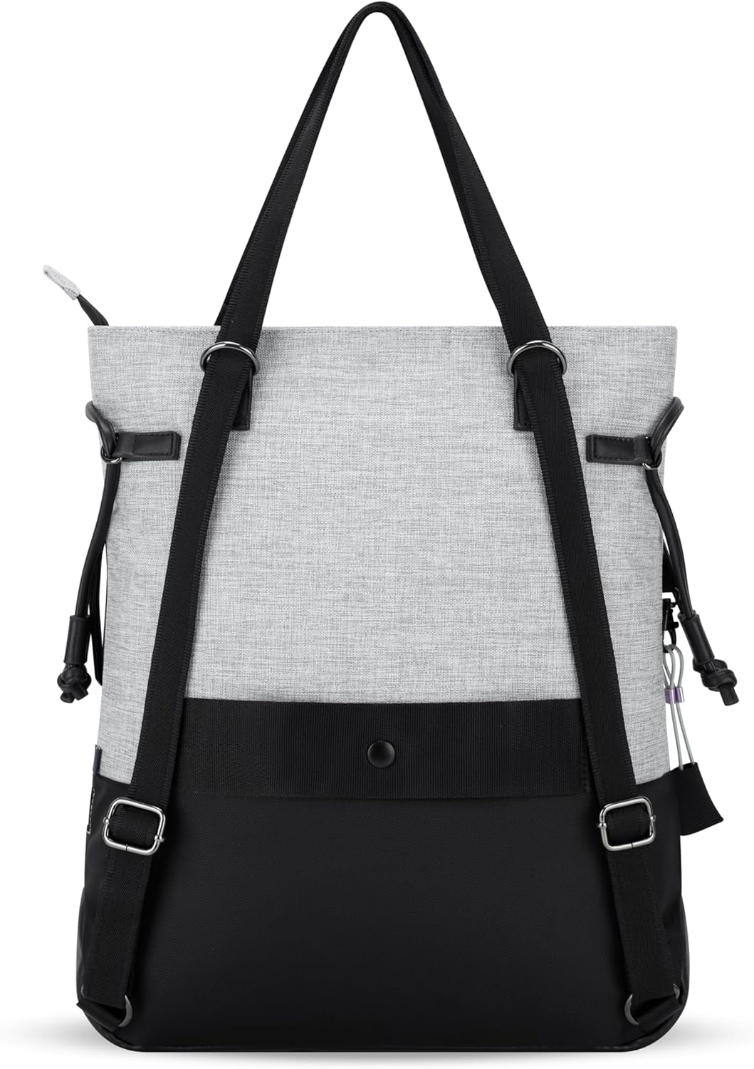 Sherpani Tempest, Anti Theft Convertible Backpack Tote, 14L Travel Backpack, Travel Gifts for Women, Handbags, RFID Protection, Metal Hardware, Fits 15” Laptop (No Sleeve) (Sterling)