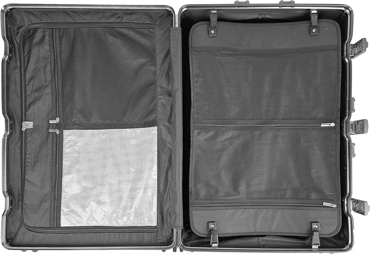 All Aluminum Luggage Suitcase 3 Sizes (20",26",29") TSA Lock Carry On Silver (29")