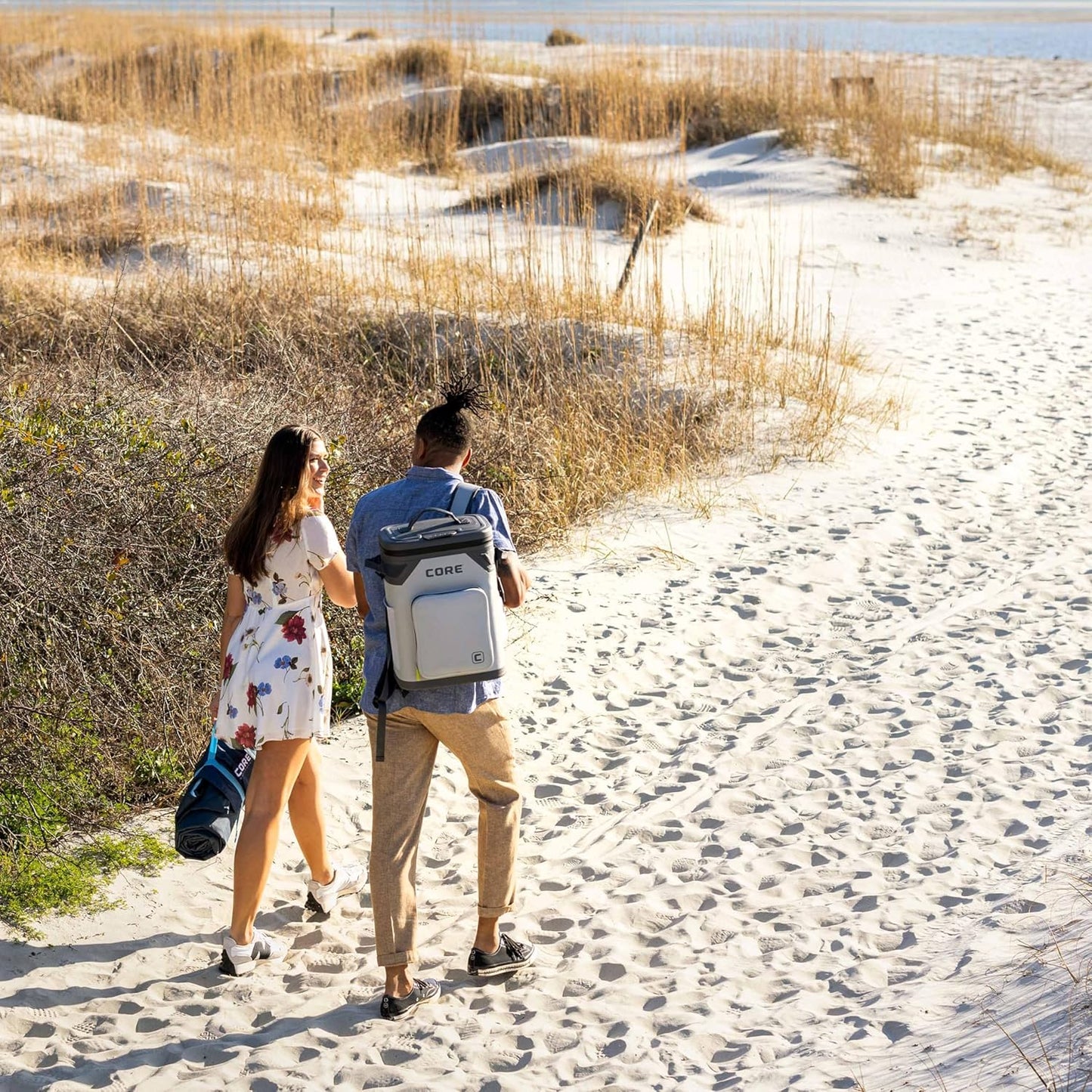 CORE Magnetic Leak Proof Soft Cooler with Waterproof Zipper | Insulated Bag Portable Ice Chest Box | Best Soft Cooler for Food & Beverages for Tailgating, Car Camping, Travel, and Family Beach Picnics