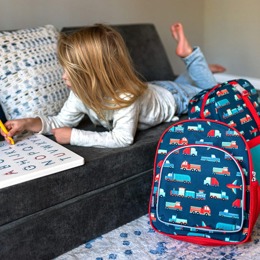 Wildkin 12-inch Kids Backpack – Padded, Adjustable, Ideal for Daycare & Travel - Transportation