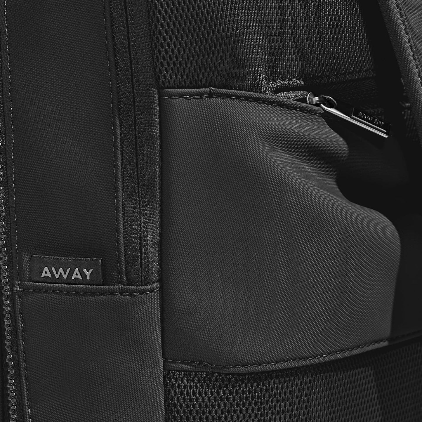 Away Everywhere Zip Backpack, Travel Backpack with Laptop Sleeve, Lightweight & Durable, Travel Essentials, Jet Black