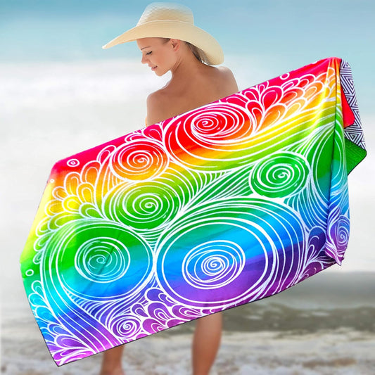 Elite Trend Microfiber Beach Towel - Extra Large 78x35 Inch Sand Free Quick Dry for Travel, Swimming, Pool, Yoga, Hiking, Camping – Lightweight Fast Drying Microfiber Towel Compact for Adults