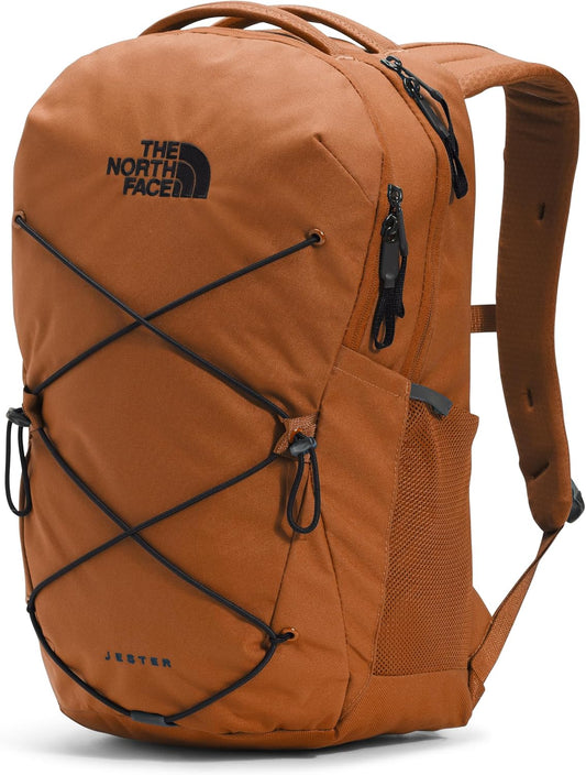 THE NORTH FACE Jester Everyday Laptop Backpack | Commuter Daypack with Water Repellent Finish, 16" Laptop Sleeve, Huge Main Compartment, Leather Brown/TNF Black-NPF, One Size