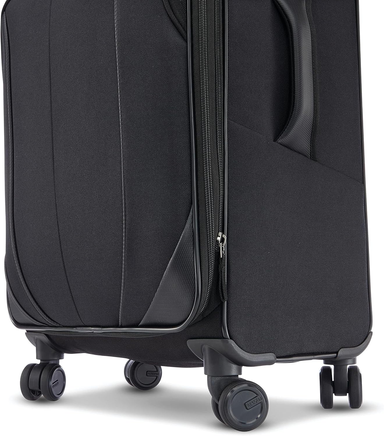American Tourister 4 KIX 2.0 Expandable Softside Luggage with Spinner Wheels, 24 SPINNER, BLACK
