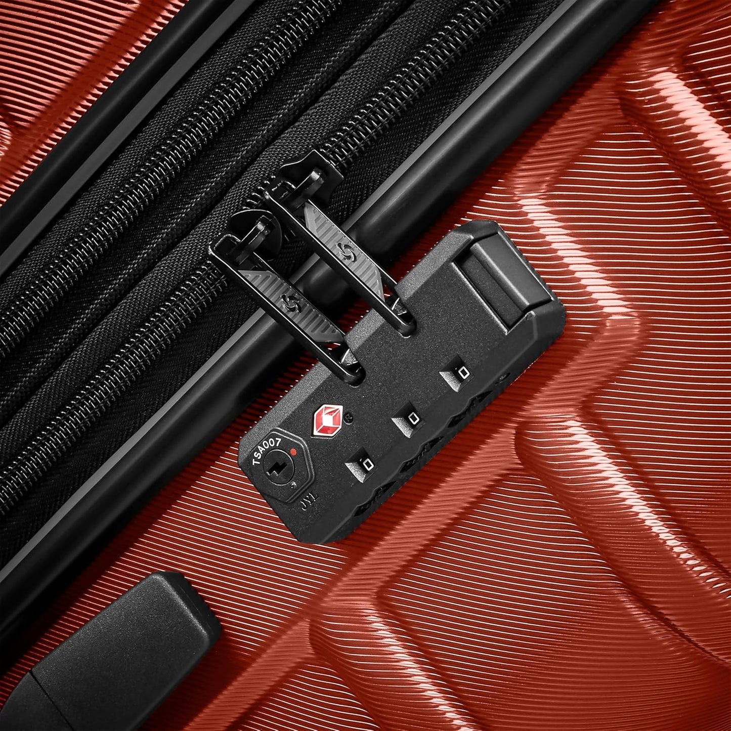 Samsonite Omni 2 Hardside Expandable Luggage with Spinner Wheels, 2-Piece Set (19/24), Brick Orange