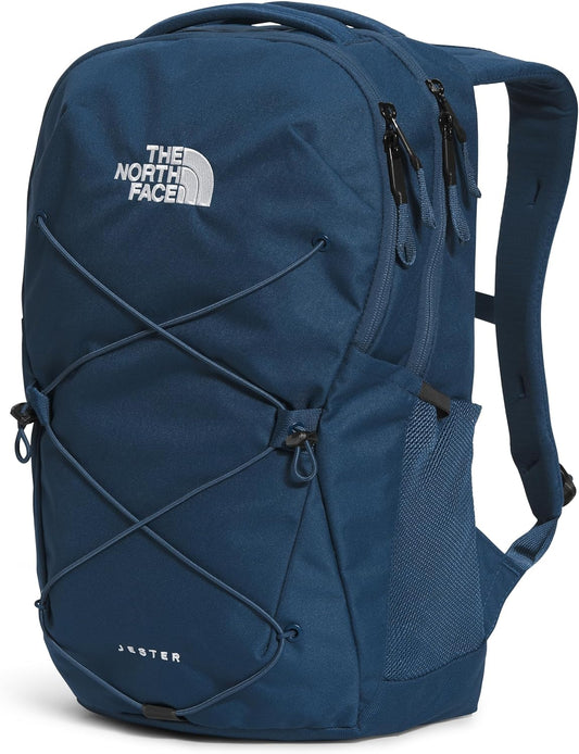 THE NORTH FACE Jester Everyday Laptop Backpack | Commuter Daypack with Water Repellent Finish, 16" Laptop Sleeve, Huge Main Compartment, Shady Blue/TNF White-NPF, One Size
