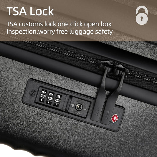 20 Inch Carry on Luggage,Airline Approved 22x14x9 Hard Shell Carry on Suitcase with 360° Spinner Wheels,TSA Lock and Lightweight Hardside Carry-on Luggage for Travel (Black, 20 Inch)