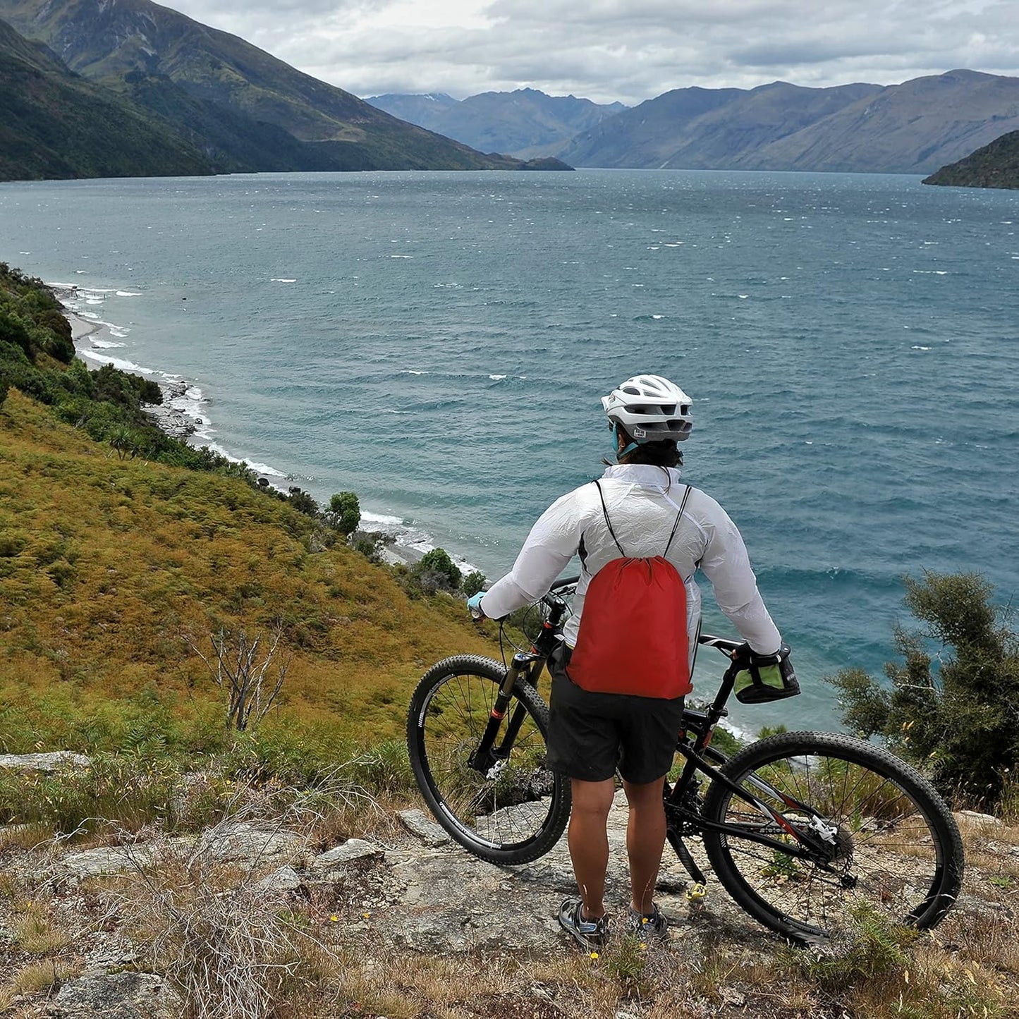 60 Pieces Red Drawstring Backpack Bags Sports Sackpack Bulk Cinch Gym Bag For Women Men Outdoor Sports Backpack