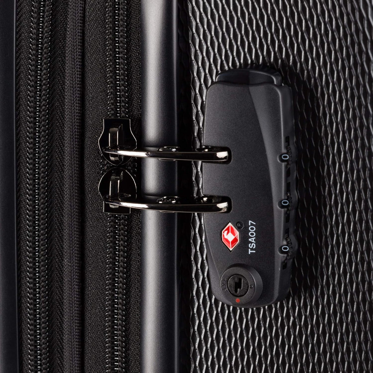 SwissGear 7272 Energie Expandable Hardside Luggage with Spinner Wheels and TSA Lock, Black, Carry-On 19-Inch
