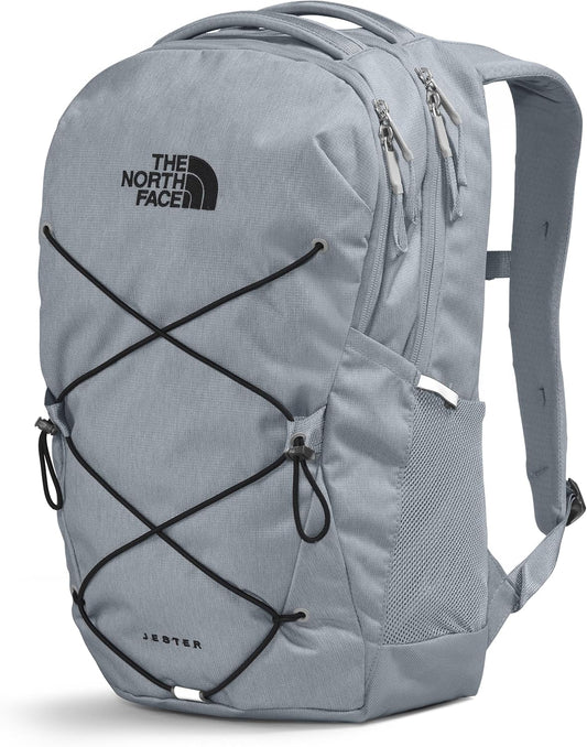 THE NORTH FACE Jester Everyday Laptop Backpack | Commuter Daypack with Water Repellent Finish, 16" Laptop Sleeve, Huge Main Compartment, Mid Grey Dark Heather/TNF Black-NPF, One Size