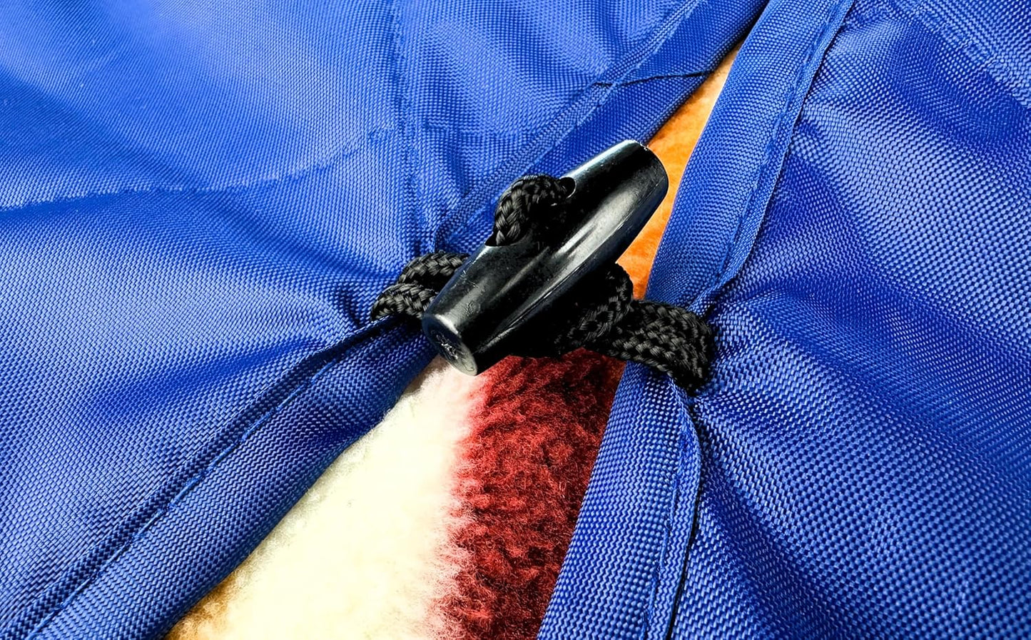 DOWN UNDER OUTDOORS Large Waterproof Windproof Extra Thick 350 GSM Quilted Fleece, or Sherpa Stadium Blanket