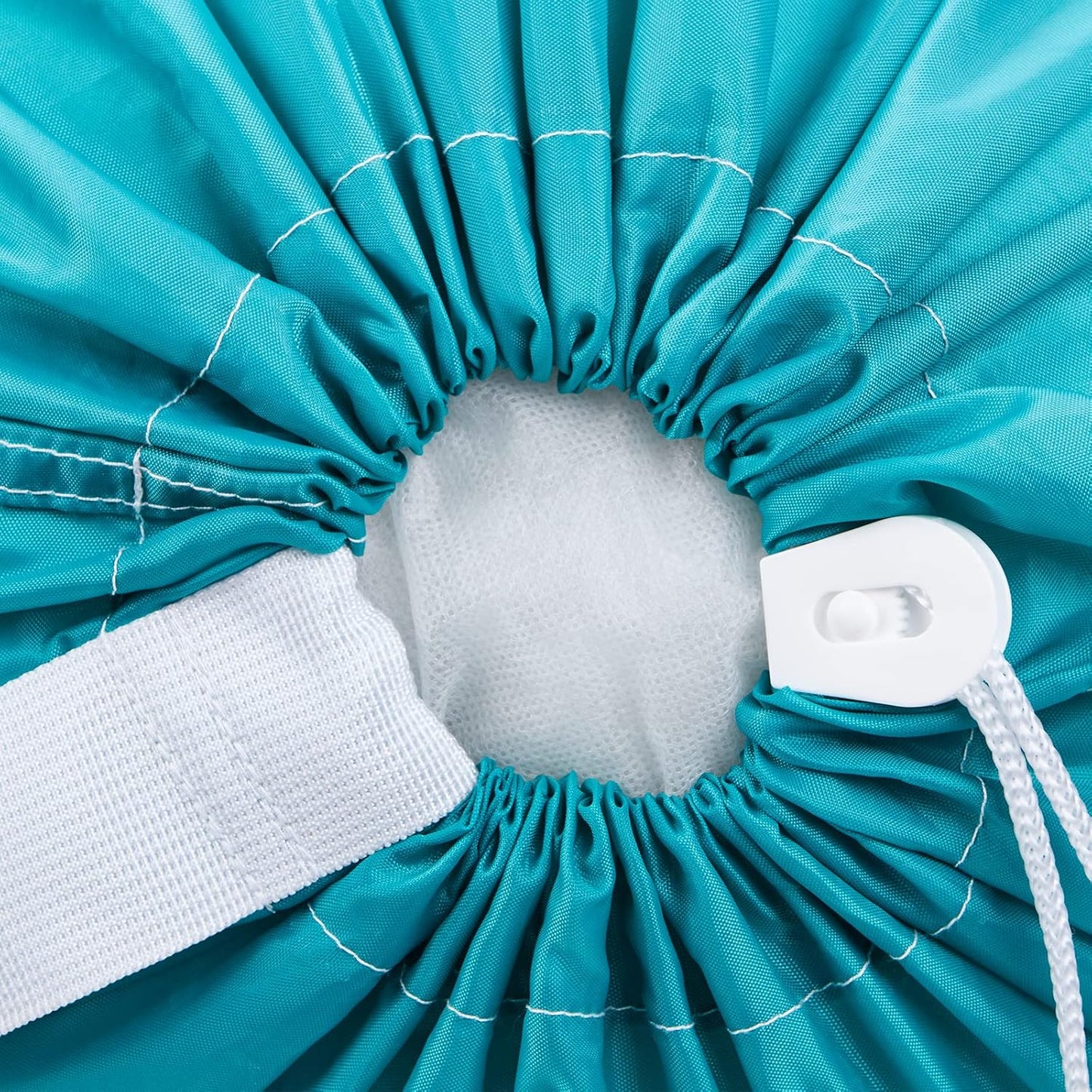 HOMEST 2 Pack XL Nylon Laundry Bag with Strap, Large Dirty Garments Organizer, Easy Fit a Hamper or Clothing Basket, Can Carry Up to 4 Loads of Clothes, Grey and Sky Blue