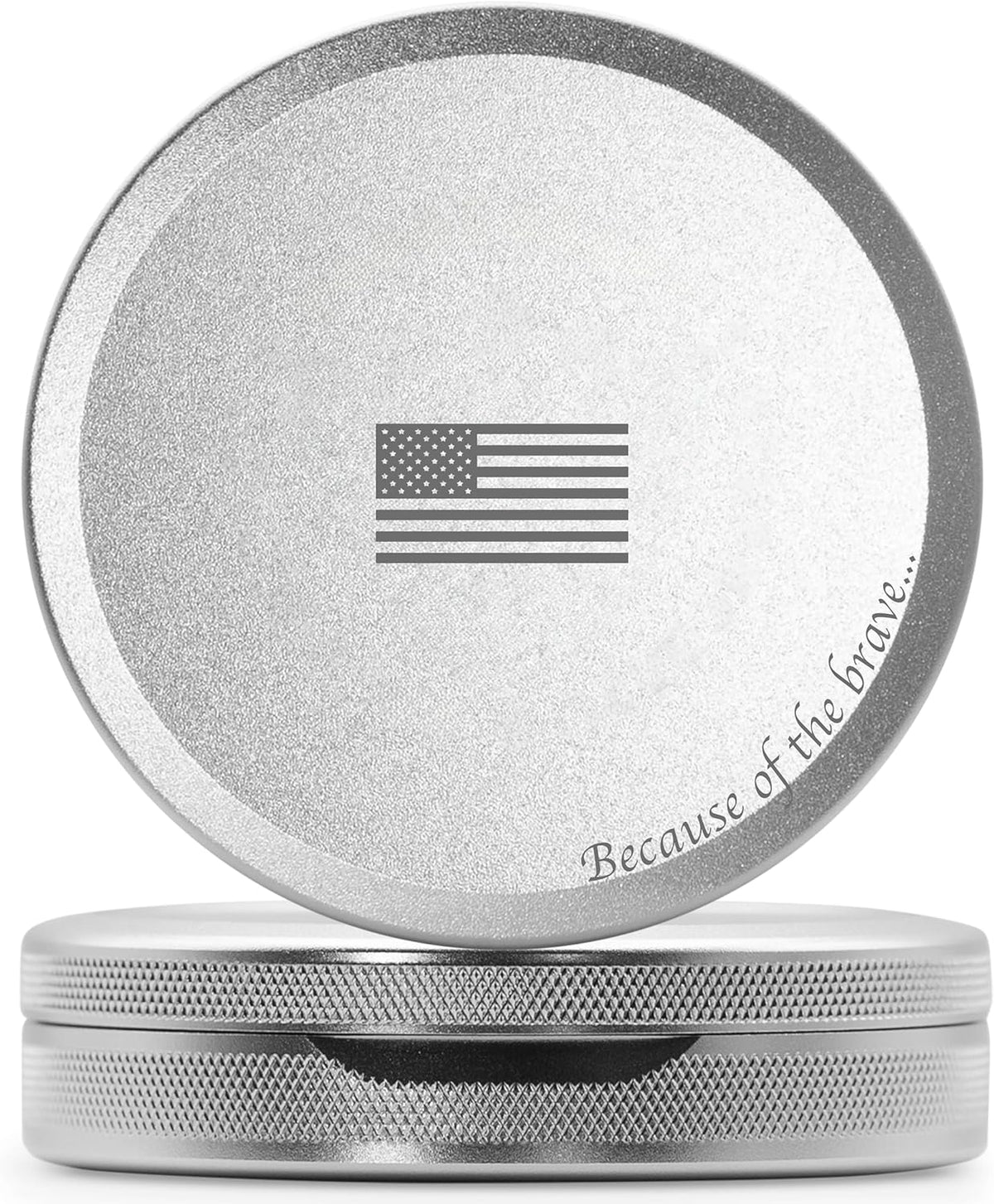 Metal Pouch Can | Metal Container | Slim EDC Pocket Tin | Airtight & Moisture-Resistant | Compact Daily Organizer | Pill Case & Travel Tin | Fatherโs Day Gift for Dad | (Insignia Ed, Silver, Tall)