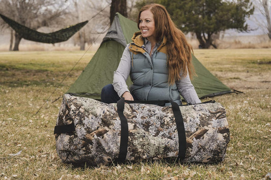 North Star Sports Foldable Duffle Bag for Travel, Gym & Outdoor Camping | Tough and Packable Sport Equipment Bag & Gear Organizer | Heavy Duty Large Duffel Bags for Traveling