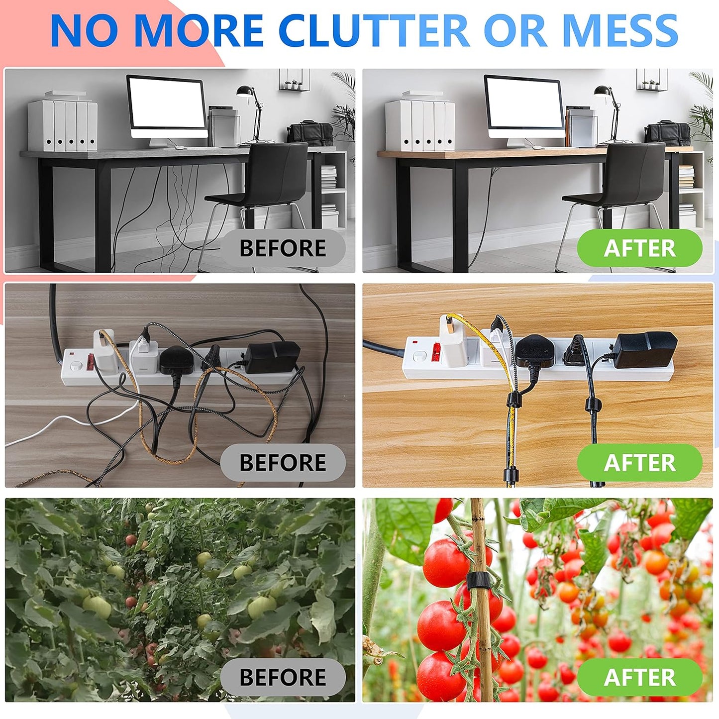 120 PCS 5/6/8 Inch Cord Wraps for Charging Cords – Data Cable Organizer Ties – Reusable Cable Ties – Electrical Wire Straps, Black