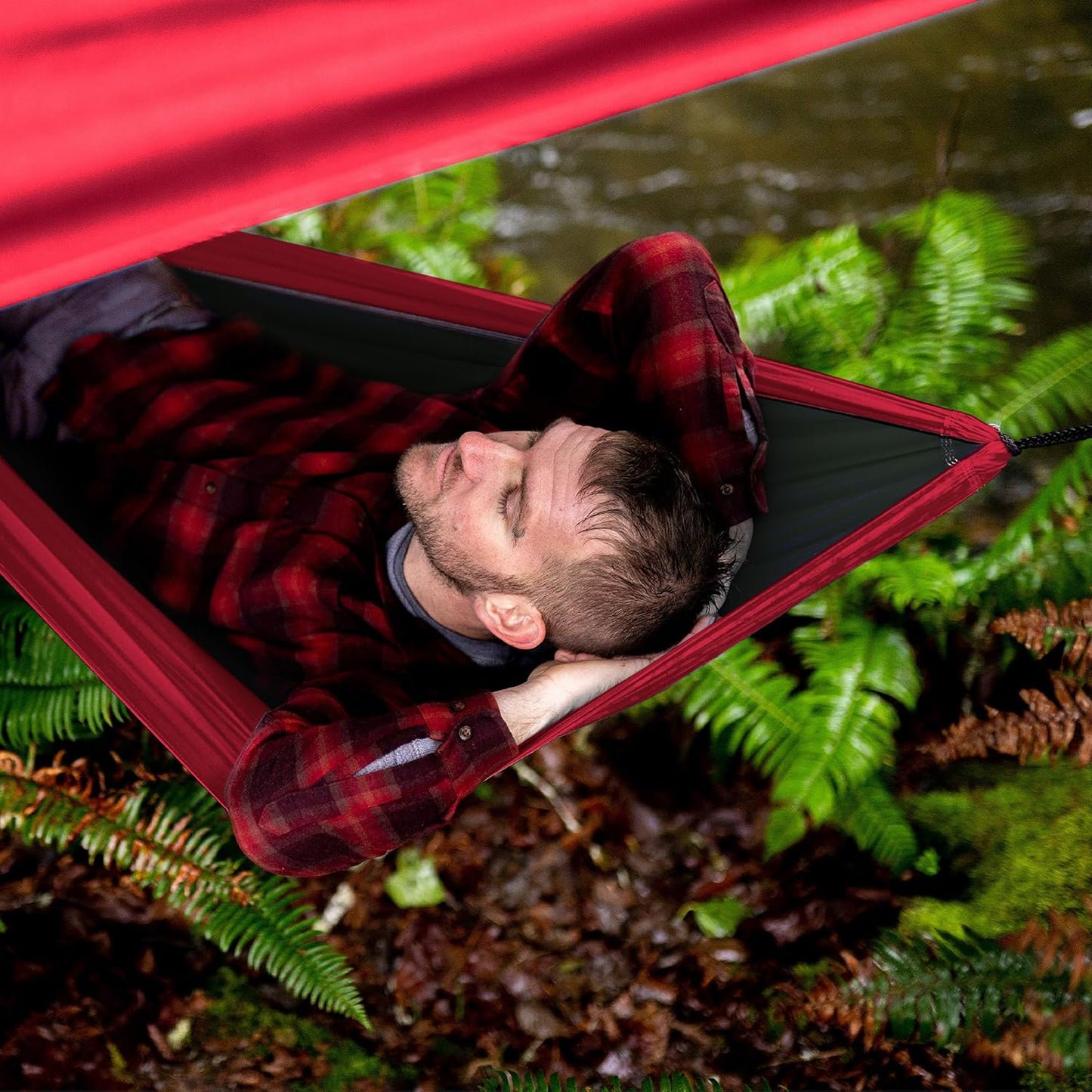 Wise Owl Outfitters Hammock Rain Fly – Waterproof Camping Tarp Cover with Tent Stakes & Carry Bag, Ultralight Shelter for Backpacking & Outdoor Shade