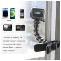 Jaws Flex Super Clamp Mount Gooseneck Tripod Desk Table Strolle Vlog Video Light Extension Holder Attach for GoPro Max 13 12 11 10 9 8 7 6 5 Insta360 X3 Go3 Ace Pro DJI Action 4 Pocket 3 Accessories