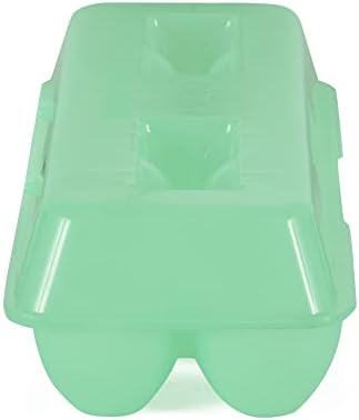 Tuff Stuff TS-ETS12 Reusable Carrier Washable Storage Container Empty Plastic Chicken Egg Carton Tray with Lid, 12 Eggs, Green