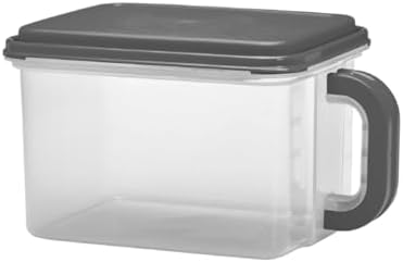 Medium Storage Jar with Handle, 21 Cup Capacity - Plastic, Gray Lid and Handle