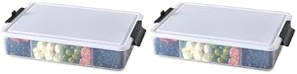 Farberware Build-A-Board Snacklebox Serving Tray with Locking Plastic Cutting Board Lid, Portable Storage Container with Compartments for Charcuterie, and More-Make it. Take it. Enjoy it, 11x16-Inch