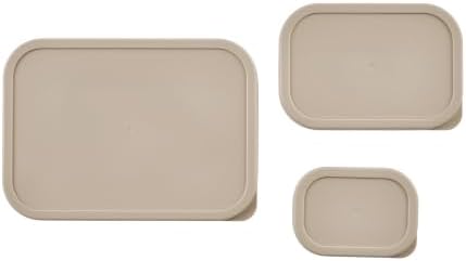 Glass Food Storage Containers with Lids - 12 Piece - 3 x 10.5 oz, 1 x 26.5 oz & 2 x 40.57 oz Glass with BPA-Free Leak Resistant Stackable Lids - Microwave, Oven & Dishwasher Safe - Cashew Cream