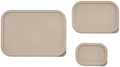 Glass Food Storage Containers with Lids - 22 Piece - 10.5 oz, 17.6 oz, 25.4 oz & 57.5 oz Sets Glass with BPA-Free Leak Resistant Stackable Lids - Microwave, Oven & Dishwasher Safe - Cashew Cream
