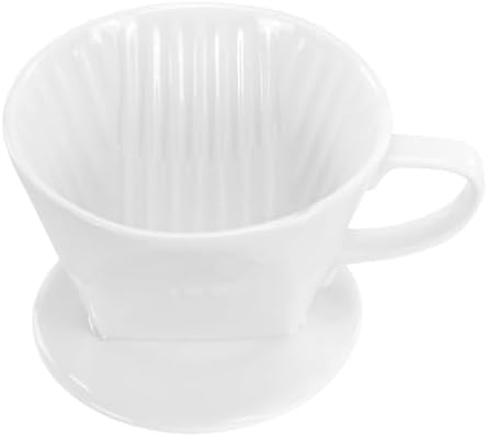 Pour Over Ceramic, Coffee Dripper Ceramic Coffee Maker,White