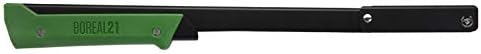 AGAWA - BOREAL21-21 Inch Folding Saw with All-Purpose Saw Blade - Camping Gear For Hiking, Fishing, Hunting, Bushcraft & Survival Kit (Black Frame/Green Handle)