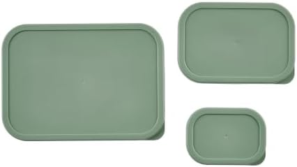 Glass Food Storage Containers with Lids - 22 Piece - 10.5 oz, 17.6 oz, 25.4 oz & 57.5 oz Sets Glass with BPA-Free Leak Resistant Stackable Lids - Microwave, Oven & Dishwasher Safe - Ideal - Soft Sage