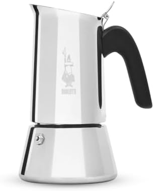 Bialetti - Venus Induction, Stovetop Coffee Maker, Suitable for all Types of Hobs, Stainless Steel, 6 Cups (7.9 Oz), Silver