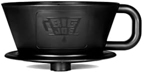 BIG JOE® Large Pour Over Coffee Dripper (Durable BPA-Free Plastic) w/ 50 Filters - Brews 12 to 75 oz of Coffee into Any Mug, Carafe, or Thermos - Dishwasher Safe - Made in USA