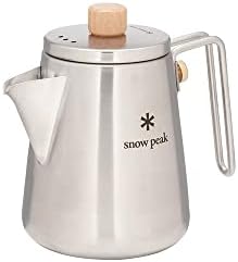 Snow Peak Portable Coffee and Tea Essentials, Stainless Steel, Kettle