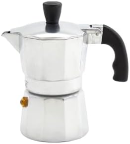 IMUSA USA B120-41V Aluminum Espresso Stovetop Coffeemaker 1-cup, Silver