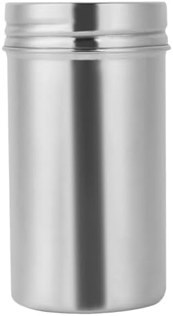 304 Stainless Steel Sealed Storage Jar, Portable Tea Coffee Beans Container for Travel, Outdoor, Camping (Large)