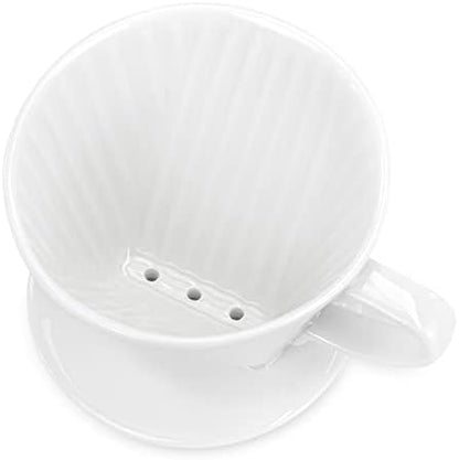 Pour Over Ceramic, Coffee Dripper Ceramic Coffee Maker,White