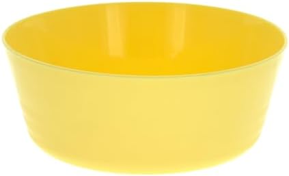 SE 25-Piece Outdoor Dining Set for 4 Persons – BPA-Free Camping Dinnerware Set with Plates, Bowls, Cups, Utensils & Storage Case, Yellow Picnic Tableware Kit - OD-U04-P