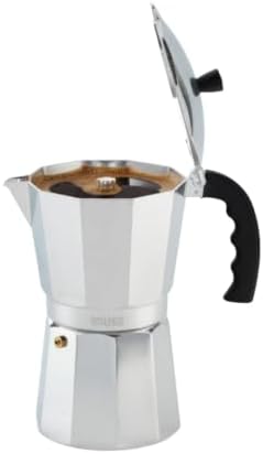 IMUSA 12 Cup Cast Aluminum Stovetop Coffee Maker with Cool-touch Handle