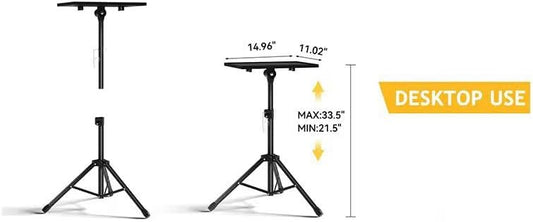 Spark Living-Portable Laptop Tripod Stand – Adjustable Height & Durable Design for Work or PresentationsFoldable Laptop Stand Tripod – Lightweight & Sturdy for Desk or Travel