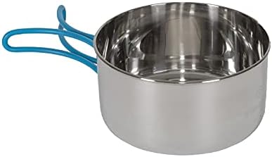 Stansport Stainless Steel Camping Cookware Set – Durable Nesting Mess Kit for Backpacking, Hiking & Outdoor Cooking – Compact Portable Pot & Pan with Carry Bag – Multiple Sizes for Family to Solo Use