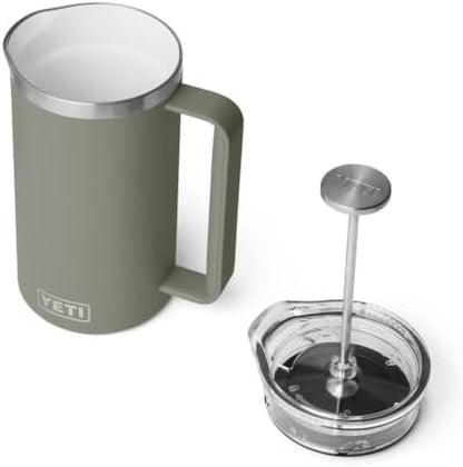YETI Rambler 34 oz. French Press Coffee Maker, Pampa Green